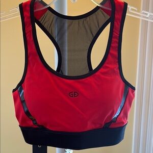 NWT Goldbergh Luxury Zomi Red & Black Sports Bra S